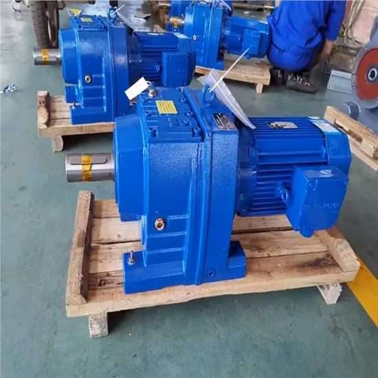 Caixa de engrenagens do motor de engrenagem helicoidal montada em flange de 90 graus da série S